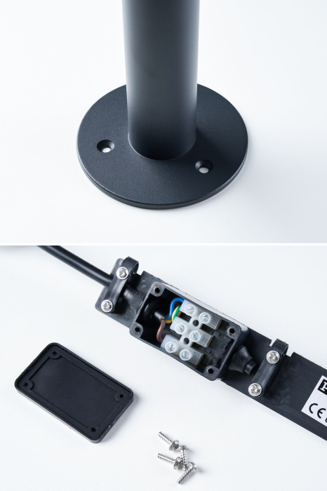 Bolard înalt ModuShine, IP44, 19000mm, formă alungită, antracit [6]