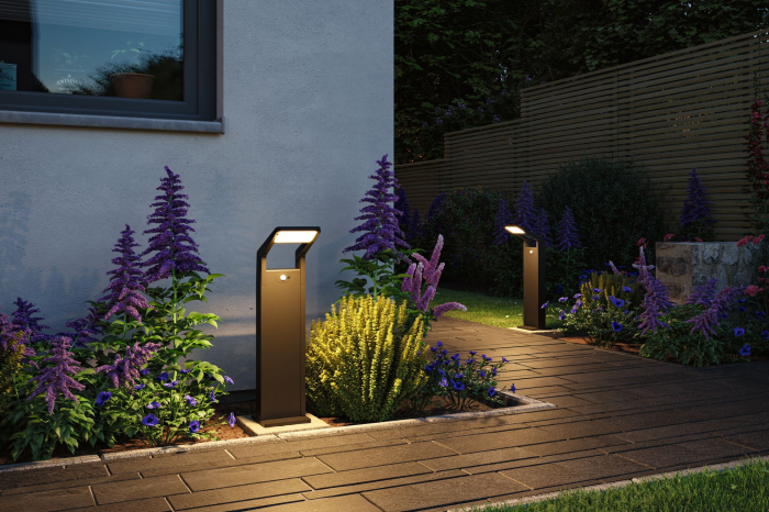 Bolard LED Juntea cu senzor de mișcare, IP44, 3000K, 11W, 900lm, 230V, antracit [6]