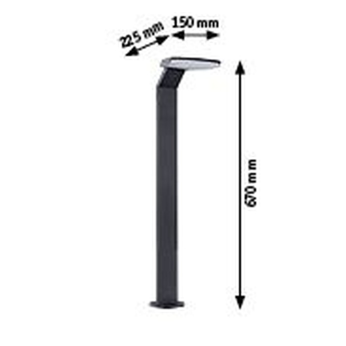 Bolard LED Zenera, IP44, 3000K, 10W, 700lm, 230V, antracit [8]