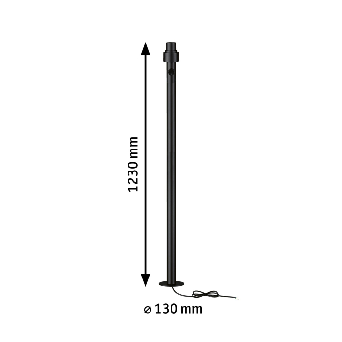 Bolard mediu ModuShine, IP44, 1230mm, formă alungită, antracit [4]