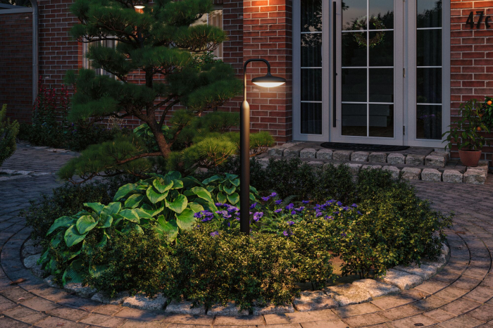 Bolard Nostro LED, IP44, rotund, 1135mm, 3000K, 10W, 900lm, 230V, antracit, aluminiu [4]