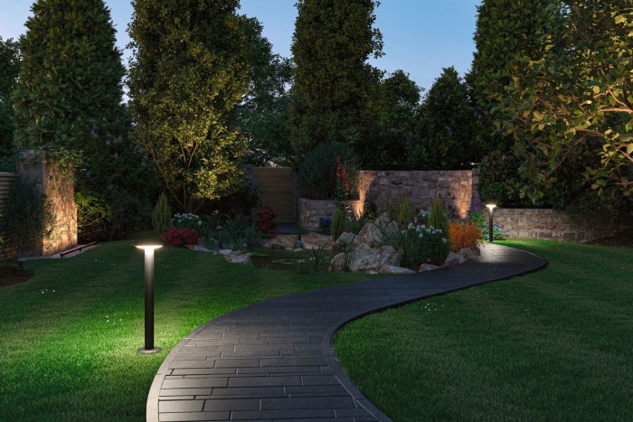 Bolard Plate Plug & Shine LED, Smart Home Zigbee, IP44, RGBW+, 5W, antracit [4]