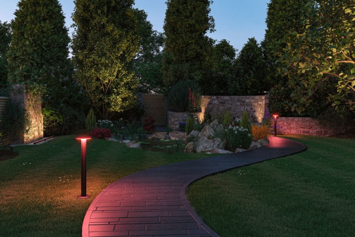 Bolard Plate Plug & Shine LED, Smart Home Zigbee, IP44, RGBW+, 5W, antracit [5]