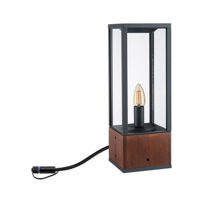 Bolard Plug & Shine Venea, IP44, 1900K, 2W, lemn [2]