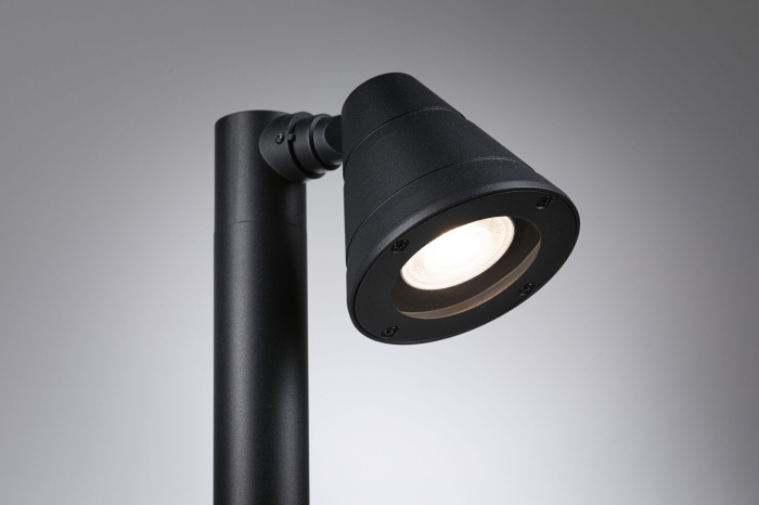 Bolard Trian, IP44, rotund, 600mm, max. 35W, 230V, antracit, GU10, aluminiu [5]