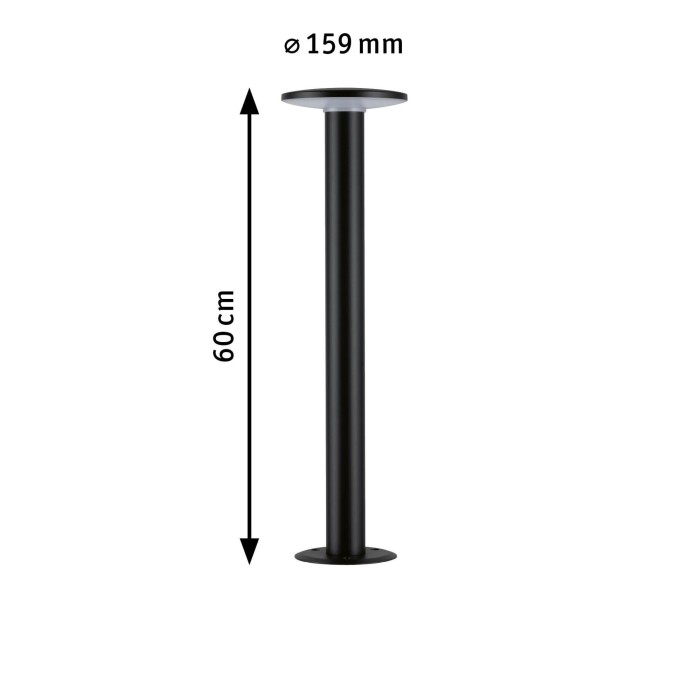 Bplard Plate LED, Smart Home Zigbee, "insect friendly", IP44, 600mm, Tunable Warm, 5,5W, 280lm, 230V, antracit [2]
