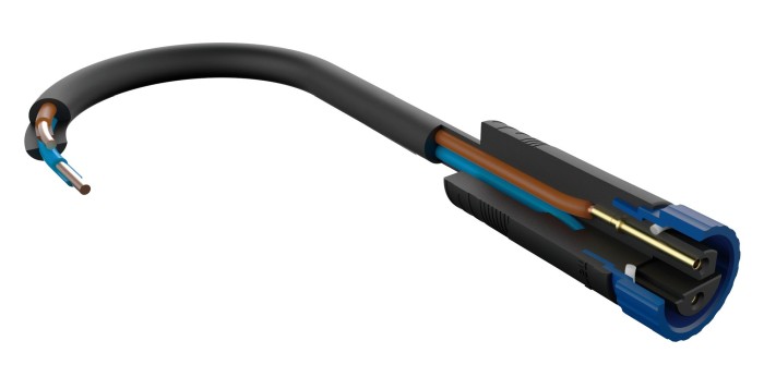 Cablu sistem P&S IP68 5m 1 in-2 out 2x1,5mm², negru, plastic [3]