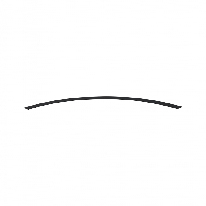 Capac superior pentru profil luminos curb Linion, 786x36mm, negru [2]