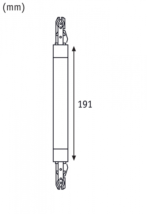 Conector flexibil URail 227x18mm, max. 1000W, alb Signal [5]