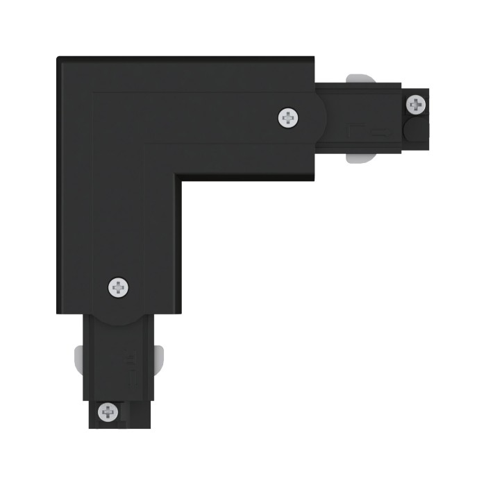 Conector L exterior pentru șină Paulmann ProRail3, 101x101mm, max. 3680W, negru [2]