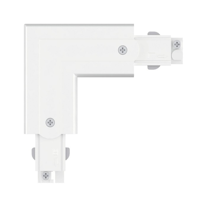 Conector L exterior pentru șină Paulmann ProRail3, 101x101mm, max. 3680W, alb [2]
