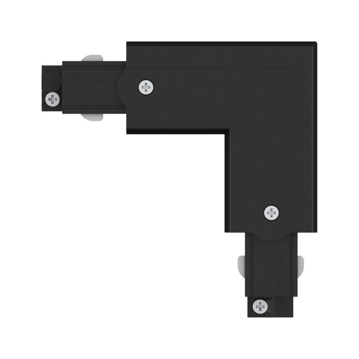 Conector L interior pentru șină Paulmann ProRail3, 101x101mm, max. 3680W, negru [2]