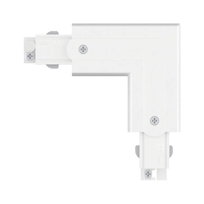 Conector L interior pentru șină Paulmann ProRail3, 101x101mm, max. 3680W, alb [2]