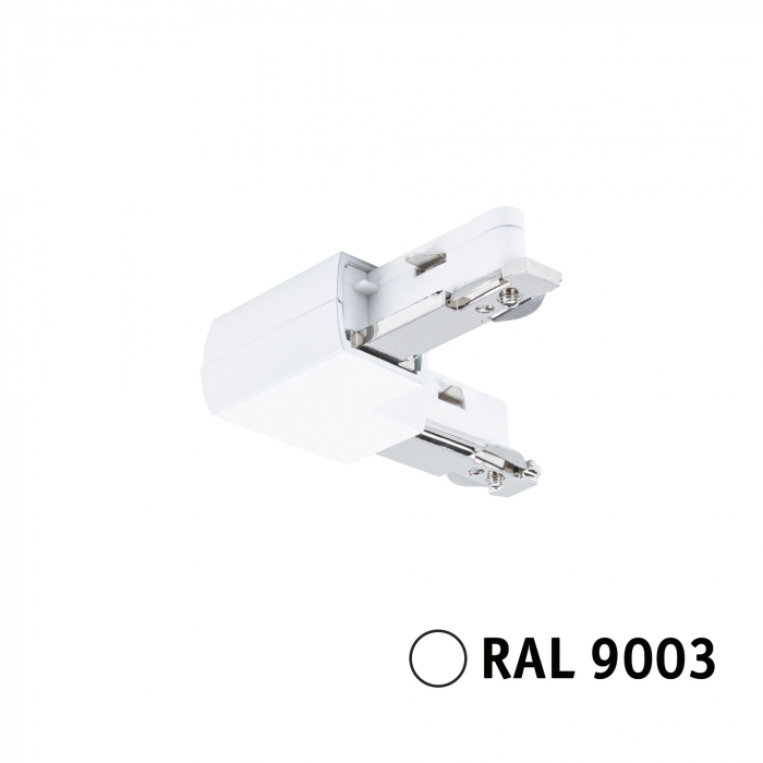 Conector L URail 62x62mm, max. 1000W, alb Signal [4]