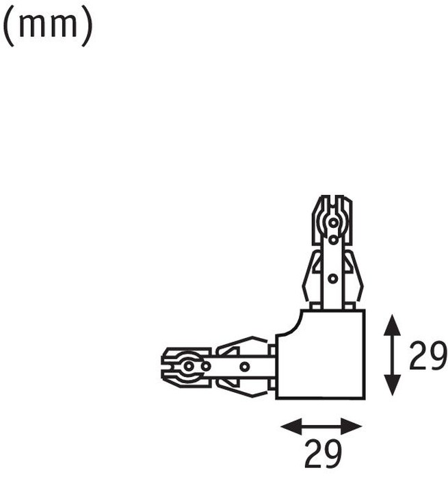 Conector L URail Light&Easy crom mat 230V metal [3]