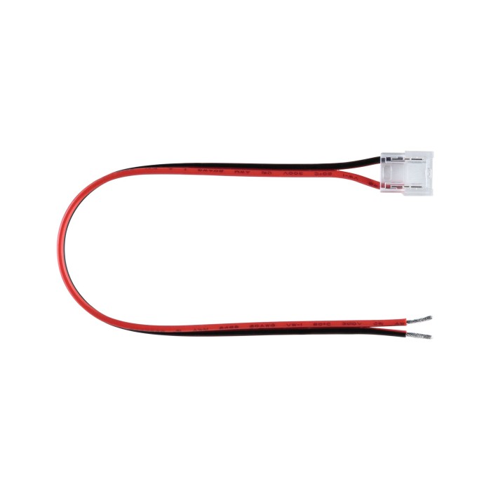 Conector Pro monocolor, 0,2m, max. 96W, negru-roșu [1]