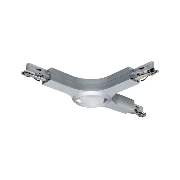 Conector T URail LED 1x5,8W crom mat 230V, metal, cu flux luminos variabil [1]
