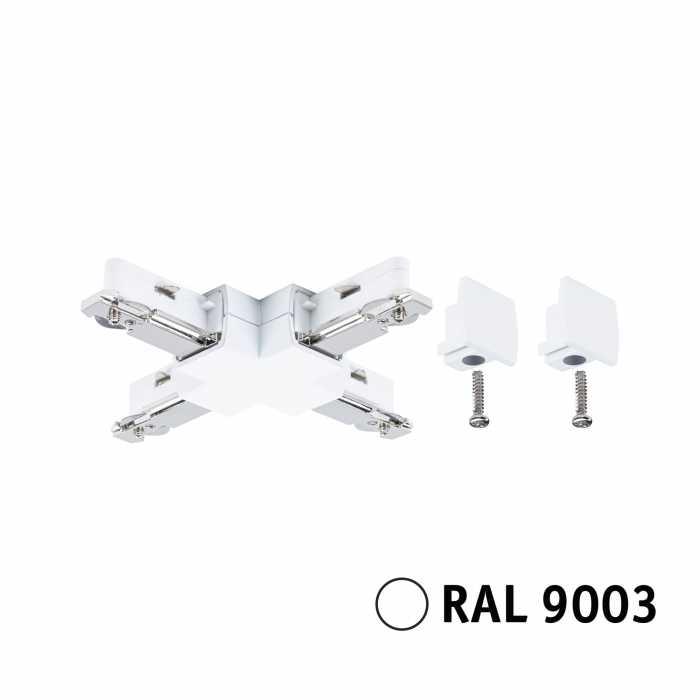 Conector X URail 104x104mm, max. 1000W, alb Signal [4]