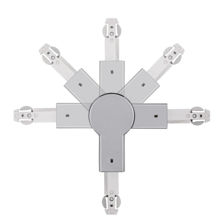Conector reglabil pentru șină Urail, 1000W crom mat, 230V [2]