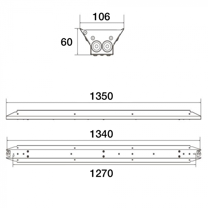 Corp de iluminat SLC Fender 1200, 4000K, 90°, cu selectarea puterii de iluminare [4]