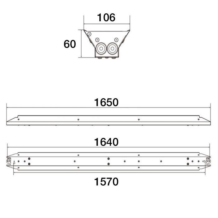 Corp de iluminat SLC Fender 1500, 4000K, 90°, cu selectarea puterii de iluminare [5]