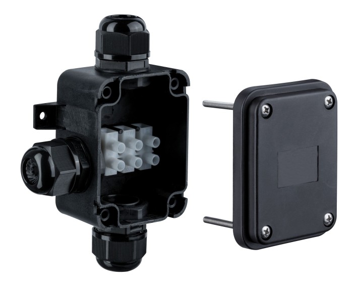 Cutie de legături electrice îngropate, 3 linii, IP68, neagră, pentru cabluri între 12 și 15 mm [2]