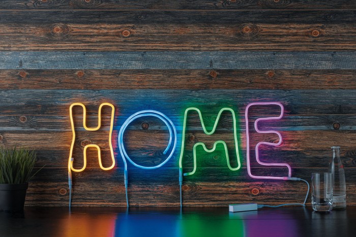 Cutie cu 4 benzi LED Neon Colorflex USB 4x1m albastru, portocaliu, roz, verde 4x5W 5V [3]