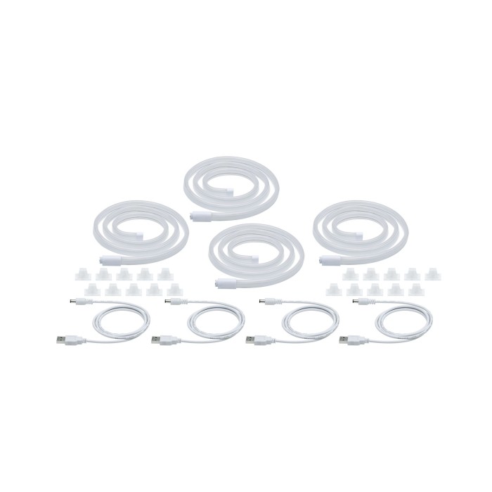 Cutie cu 4 benzi LED Neon Colorflex USB 4x1m albastru, portocaliu, roz, verde 4x5W 5V [1]