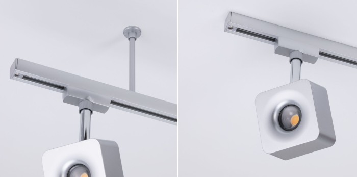 Distanțier șină URail Light&Easy 105mm crom mat 230V metal [3]