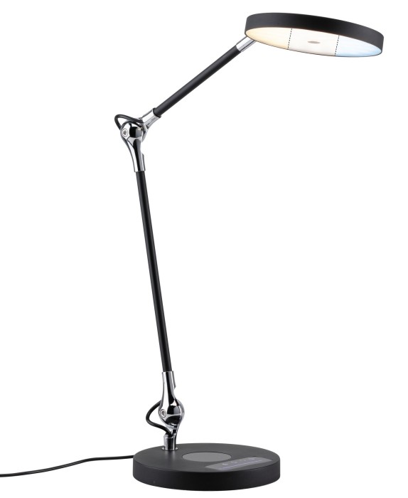 Lampă de birou Numis LED 11W, negru, încărcare wireless pentru telefon mobil, flux luminos și temperatură de culoare variabile [6]