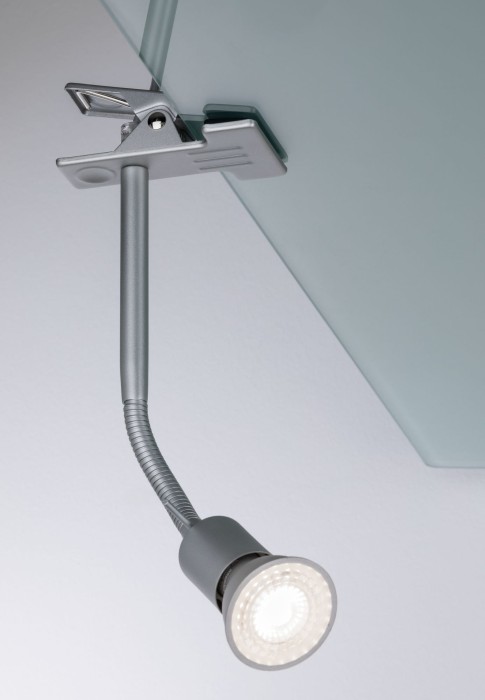 Lampă mobilă cu ștecher, Finja max 1x35W GU10, crom mat, cu braț flexibil [5]