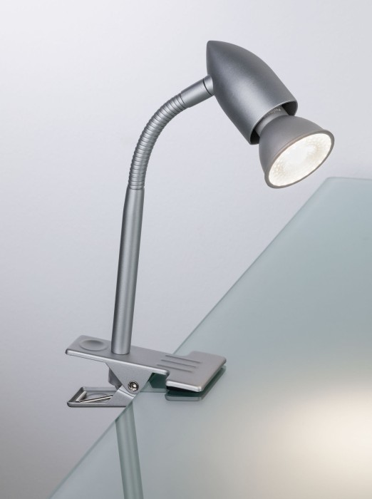 Lampă mobilă cu ștecher, Gesa max 1x35W GU10, crom mat, cu braț flexibil [4]