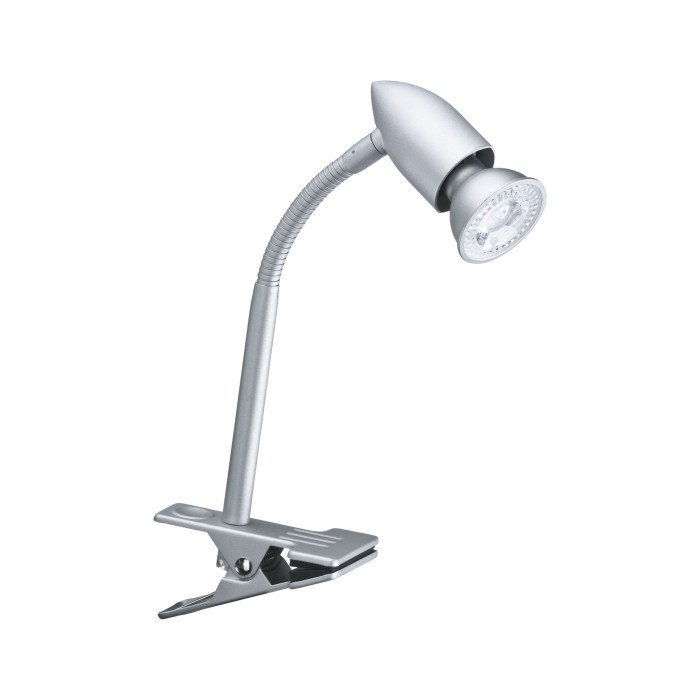 Lampă mobilă cu ștecher, Gesa max 1x35W GU10, crom mat, cu braț flexibil [3]