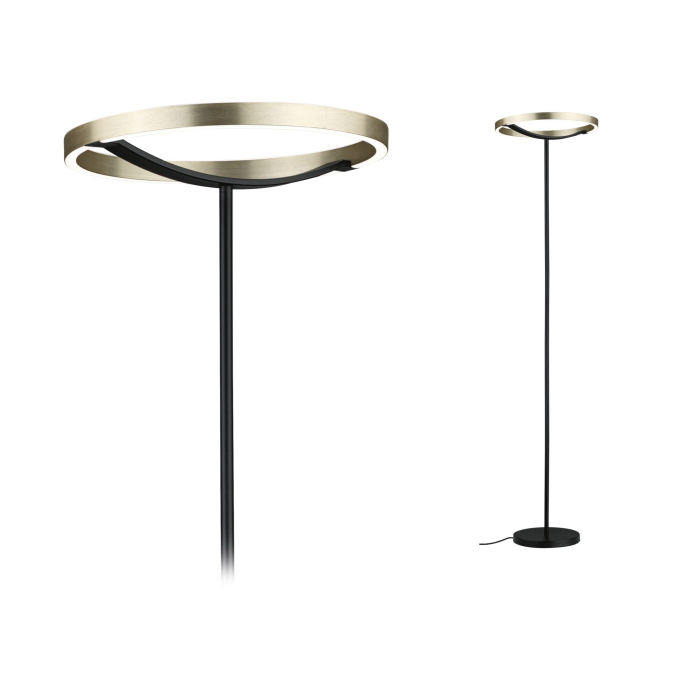 Lampadar LED Melira, 2700K, 1025mm, 1025lm, 17,5W, negru mat-auriu, flux luminos variabil în 3 pași [5]
