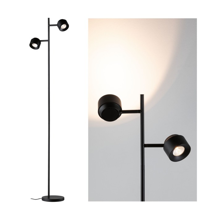 Lampadar LED Pane I, 2x3W, negru, cu flux luminos variabil în 3 pași [6]