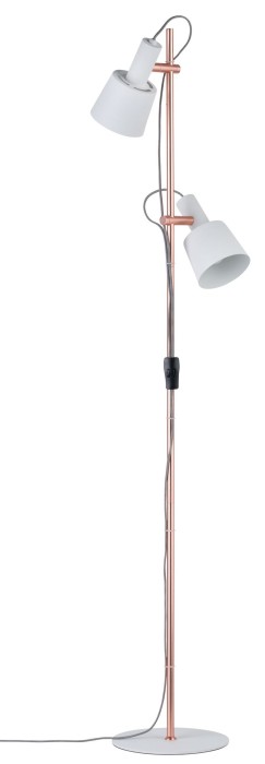 Lampadar Neordic Haldar max.2x20W E14 alb/cupru mat 230V metal [3]
