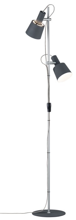 Lampadar Neordic Haldar max.2x20W E14 negru/crom mat 230V metal [3]