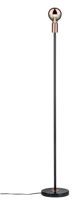 Lampadar Neordic Nordin max.1x20W E27 negru/cupru mat 230V marmură/metal [2]