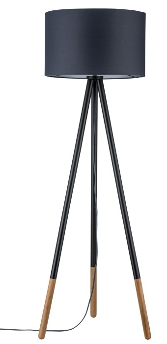 Lampadar Neordic Rurik max.1x20W E27 gri/lemn 230V textil/metal/lemn   [2]