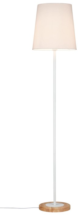 Lampadar Neordic Stellan max.1x20W E27 alb/lemn 230V textil/metal/lemn   [3]