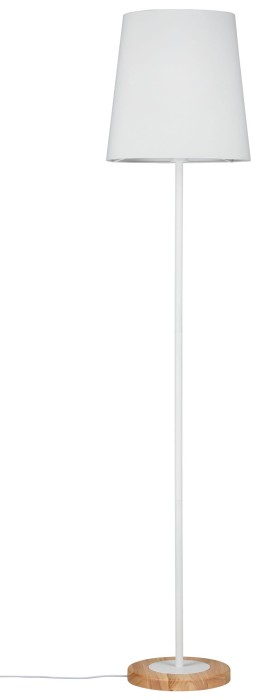 Lampadar Neordic Stellan max.1x20W E27 alb/lemn 230V textil/metal/lemn   [2]