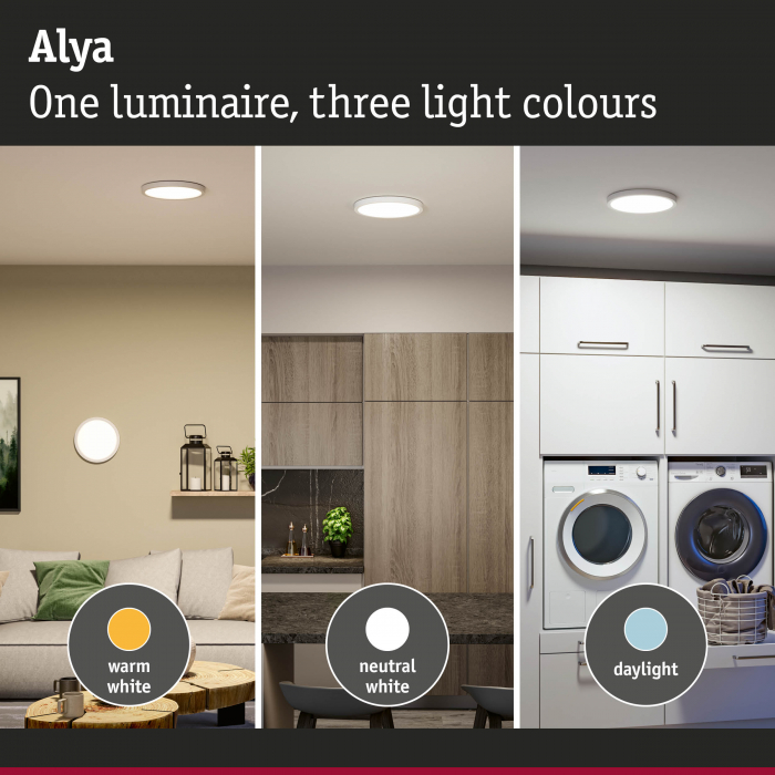 LED Panel Alya   round 300mm  29W 2800lm 3000 - 6500K White [7]