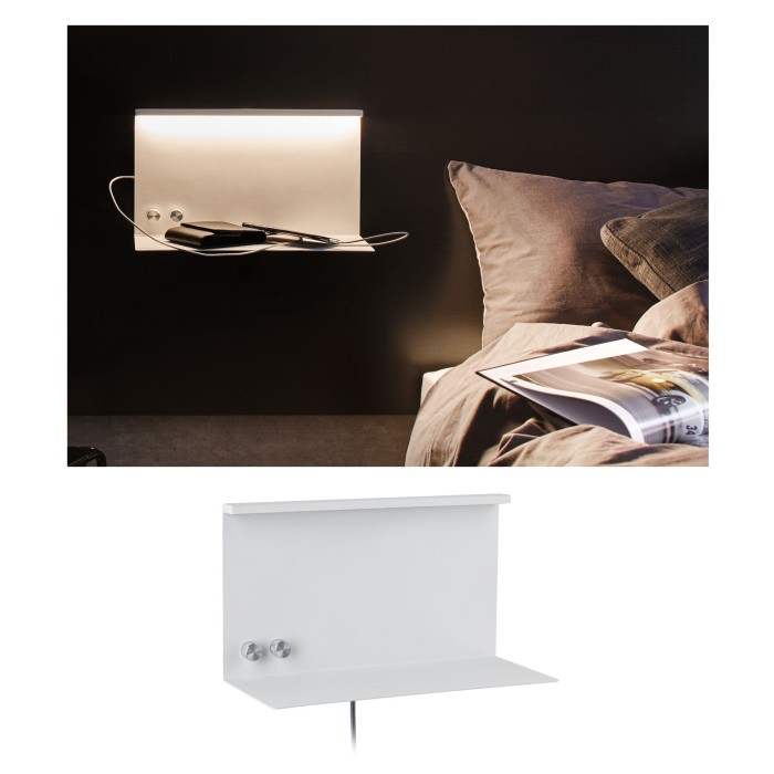 LED Wall luminaire Jarina USB C    3000K 540lm / 200lm 230V 4,5 / 1x1,6W dimmable Matt white [11]