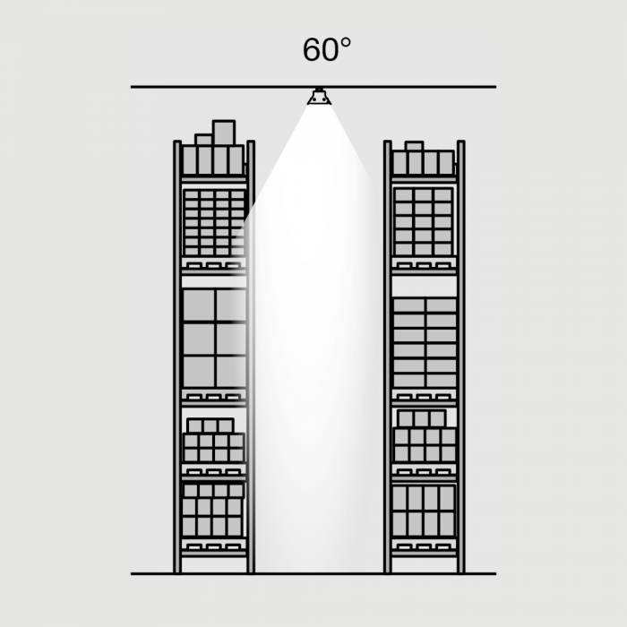 Lentilă interschimbabilă pentru SLC Fender 1200 cu un unghi al fascicolului de 60° [1]