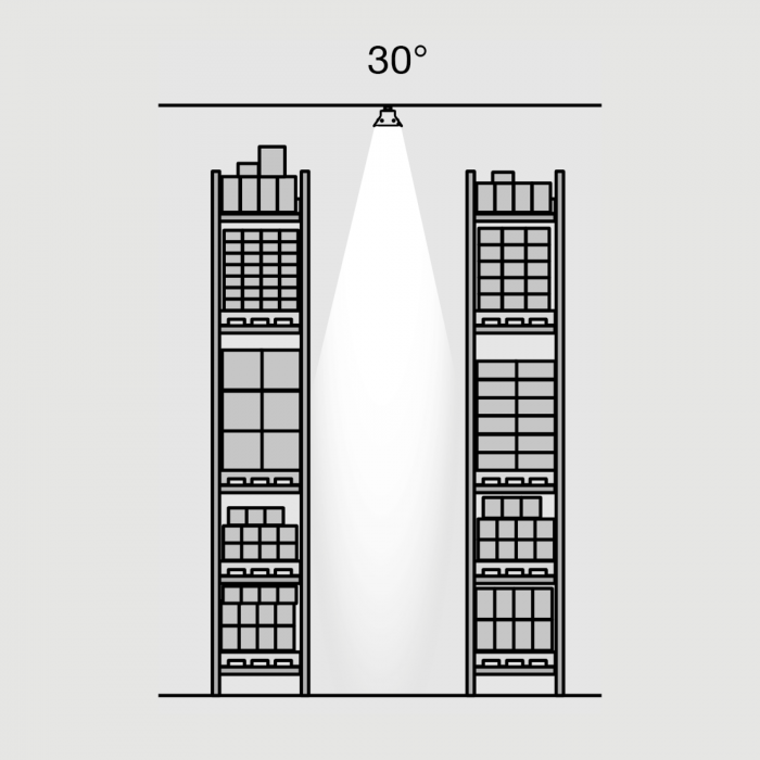 Lentilă interschimbabilă pentru SLC Fender 1500 cu un unghi al fascicolului de 30° [1]