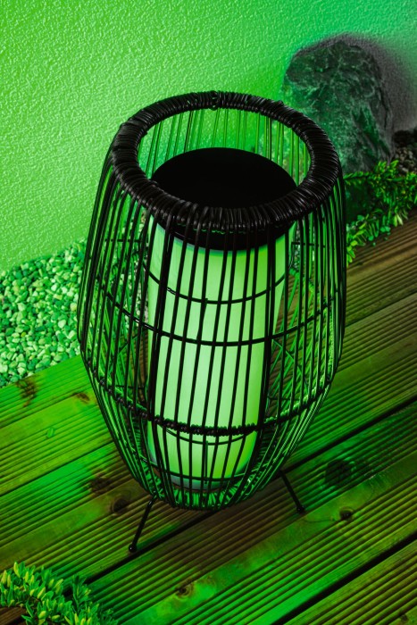 Obiect luminos decorativ Basket Plug & Shine LED, Smart Home Zigbee, IP44, RGBW, 3,2W, negru [9]