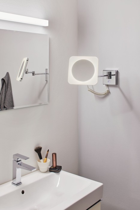 Oglindă cosmetică Jora IP44 3,3W crom, alb, temperatură de culoare variabilă [4]