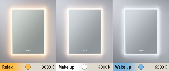 Oglindă iluminată Mirra dreptunghiulară IP44 LED 22W 600x800mm, temperatură de culoare variabilă, dezaburire [4]