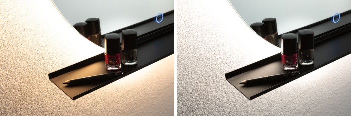 Oglindă iluminată LED Miro, IP44, 500lm, 230V, 11W, temperatură de culoare variabilă, negru mat [4]