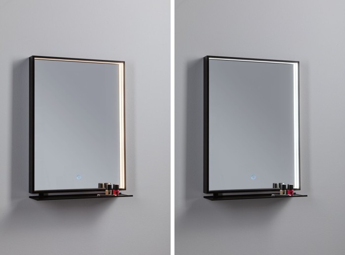 Oglindă iluminată LED Miro, IP44, temperatură de culoare variabilă, 180lm, 230V, 11W, negru mat [9]